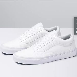 Leather old skool vans